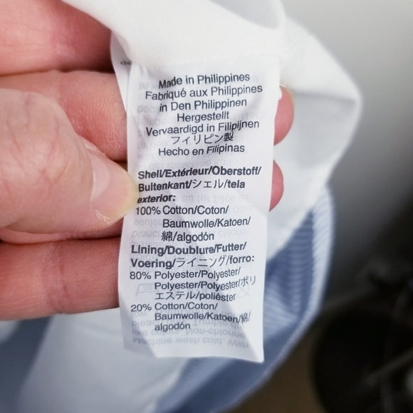 J. Crew Seersucker Button Front Dress L6977 size 14 NWT - Picture 10 of 10